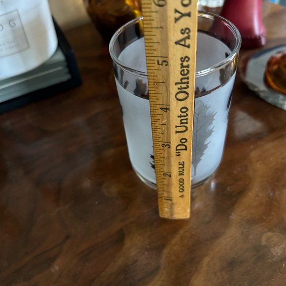 Vintage Libbey Silver Leaf Tumbler Glass - Picture 5 of 6